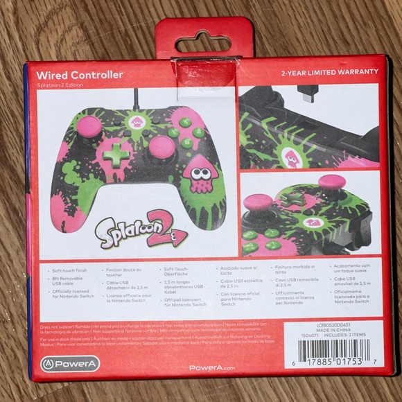 Nintendo switch Splatoon 2 wired controller - Picture 2 of 2
